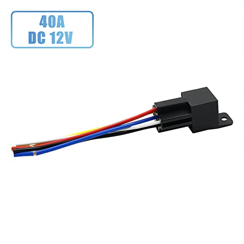 uxcell for JD-1914 5pcs DC 12V 40A Universal Car Relay Switch
