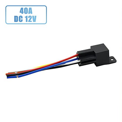 uxcell for JD-1914 5pcs DC 12V 40A Universal Car Relay Switch