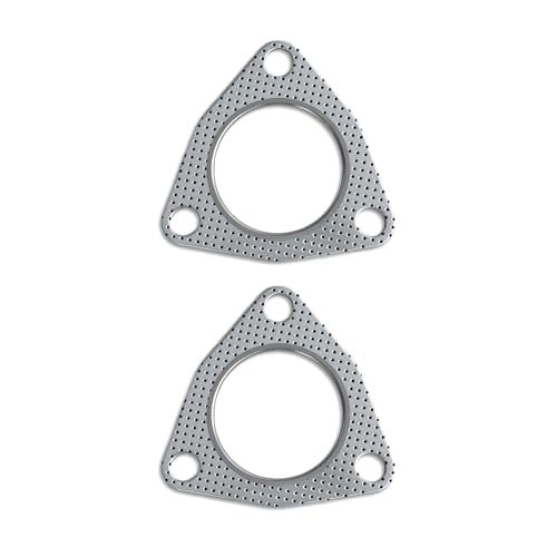 2.5" 3-Bolt Car Exhaust Flange Gasket, 2PCS - color: 2.5inch
