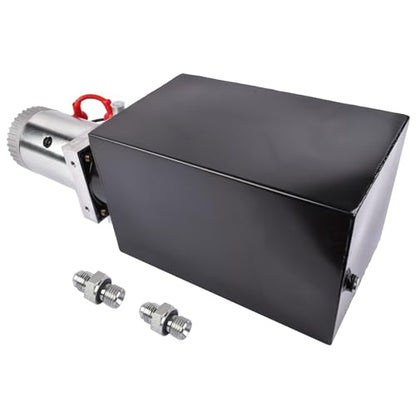 Steel Single Acting Hydraulic Pump 12V DC Hydraulic Power Unit 3.75 Gallon Dump Trailer Pump Dynast