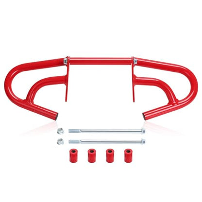 CRF300L/250L 21-25 Crash Bar Compatible with CRF300L 2021-2025 CRF250L 2022-2025 Motorcycle Engine Guard Highway Crash Bar Bumper Frame Falling Protector Steel Split Style (Red) - color: Red