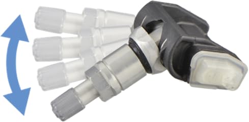 Schrader TPMS Solutions 33700 EZ-Sensor® 314.9MHz, 315MHz, 433MHz Programmable High Speed Sensor w/Adjustable Aluminum Valve. Must Be Programmed with Schrader Compatible Tool Before Installation (1)