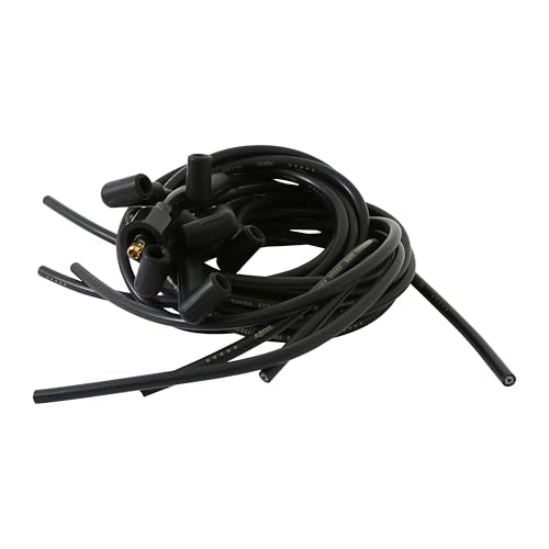 ACCEL 4041K SuperStock 4000 8mm Spark Plug Wire Set, 90° Boots, Black
