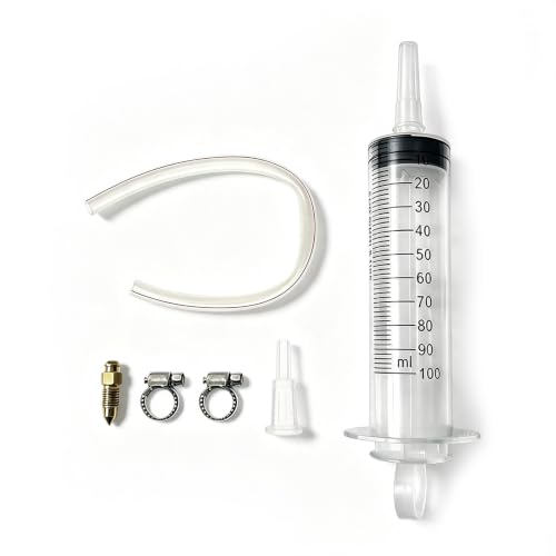 Motorcycle Brake Bleed Kit 100ml Syringe 50cm Hose Maintenance Tool