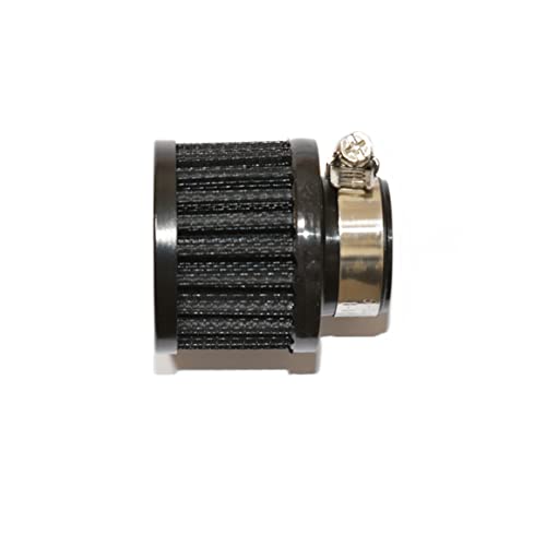 Intake Air Filter 1" Universal Auto Car Rubber End Clamp on 25mm Intake Air Filter Black