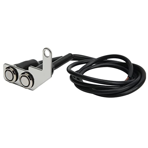 Motorcycle Handlebar Switch, LED Headlight Control Button Fog Light ON Off Switch Universal Handlebar Mounted Waterproof Stainless Steel Bracket for ATV Dirt Bike Electric Bike