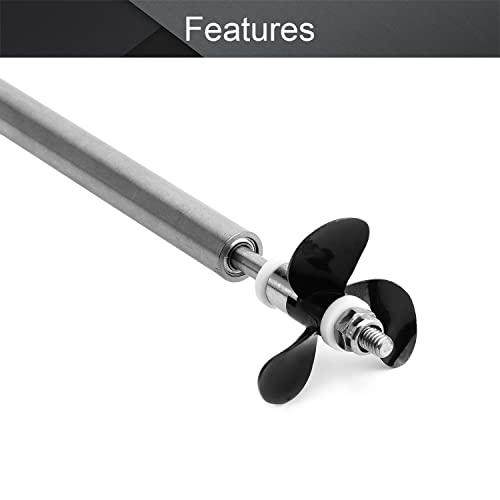 Fielect Drive Shaft w Propeller and Universal Joint for RC Boat, L300mm Shaft, L250mm Sleeve, D36mm Propeller, Fit for 6mm Motor Shaft - color: 6.00mm 30cm 25cm