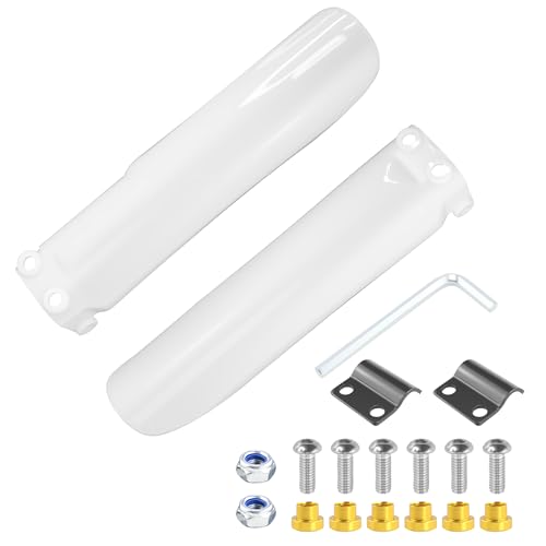 PRO BAT 245mm/9.6'' Front Fork Guard Fender Protector - color: White, size: 245mm/9.6''