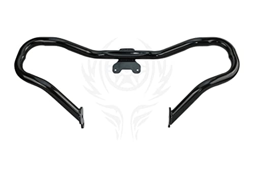 Chopped Engine Guard Crash Bar for Harley Touring 2014-2025 (Gloss Black) - color: Black
