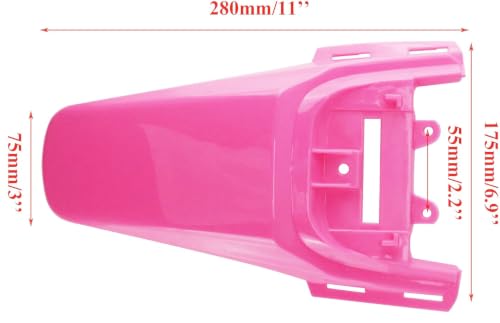 Plastic Fairing Fender Cover Kit for Honda CRF50 XR50 CRF 50 XR 50 SSR SDG 107cc 125cc Chinese Dirt Bike Pit Bike (Pink) - color: Pink