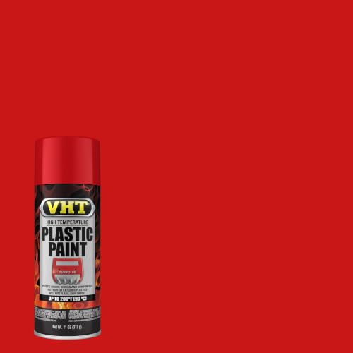 VHT High Temperature Plastic Paint, Matte, Red, 11 oz - color: Red