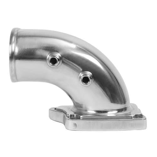 Turbo Air Intake Elbow Pipe Compatible with 03-07 F-250 F-350 F-450 - color: Silvery