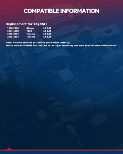 KAX Head Gasket Set Fit for Toyota Tacoma 1995-2004 2.4L/2.7L - size: HGS939