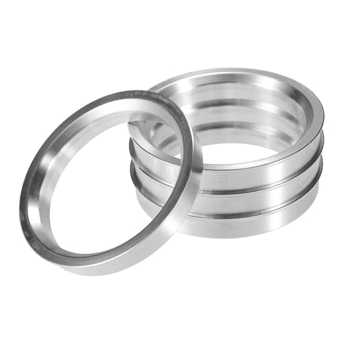 X AUTOHAUX 4pcs OD 66.6mm to ID 56.1mm Aluminum Alloy Car Hub Centric Rings Wheel Bore Center Spacer - size: 66.6mm ID to 56.1mm OD