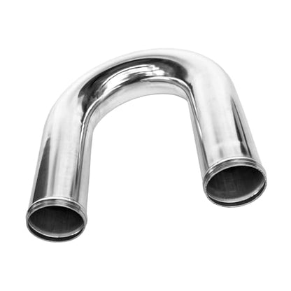 OD 2.5" (63mm) 180 Degree Aluminum Elbow Intercooler Pipe Tube, 6" Leg Length Universal U-Shape Bend Intake Tubing Adapter Turbo Connector - size: 2.5" (63mm)