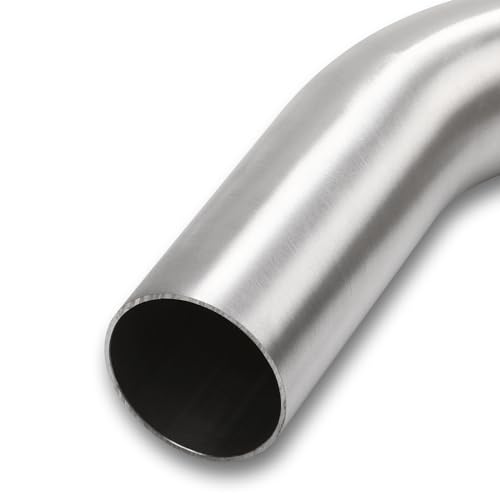 45 Degree Elbow 2 Inch 51mm OD Aluminum Intercooler Pipe Piping Air Intake Tube, 1.5D Radius, Brushed Finish - color: 45 Degree - 1PC, size: OD: 2" (51mm)