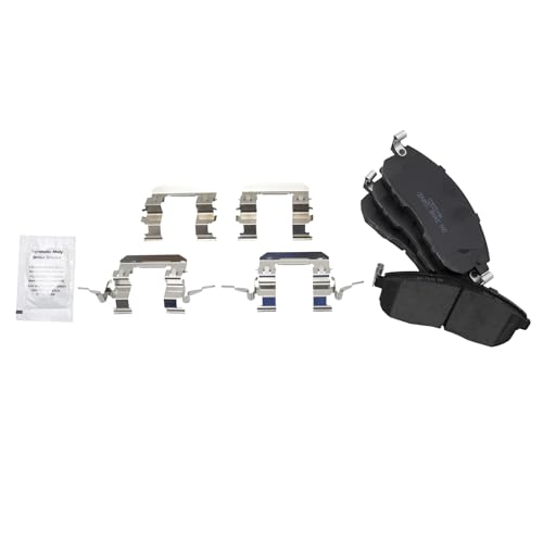 TRQ Front and Rear Brake Pad and Rotor Set Ceramic Vented Solid Rotors - style: BKA11178