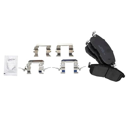 TRQ Front and Rear Brake Pad and Rotor Set Ceramic Vented Solid Rotors - style: BKA11178
