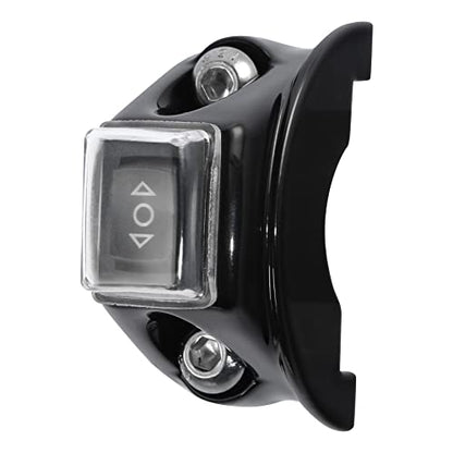 TCT-MOTORPARTS Black Clutch Bracket Control Switch Button Fits for Harley Touring Electra Glide