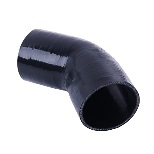 45 Degree ID 4"(102mm) Elbow Silicone Hose Intake Intercooler Coupler 4 inch Pipe,Length 102mm One Leg,4-Ply Thickness 5.4 mm - size: 45ID102(4")