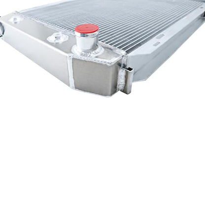 3 Row Radiator For Ford Mustang GT LX Foxbody Thunderbird 1979-93 - size: 3 Row Radiator+CNC 1.3Bar Cap(AT)
