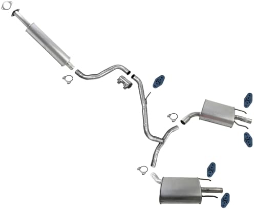 Exhaust System Rear Resonator Dual Mufflers Replacement Parts For Buick 2010-2014 Lacrosse 3.6L