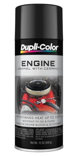 Dupli-Color Engine Paint with CERAMIC, Gloss, Black, 12 oz - color: Black, size: 12 Ounce (Pack of 1)