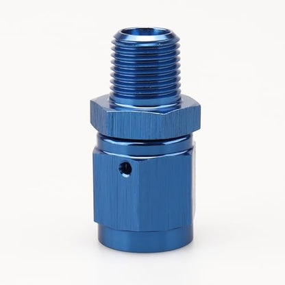 AC PERFORMANCE -4 AN Female to 1/8" NPT Male Swivel Fitting Aluminum Blue - color: Blue, size: 4AN to 1/8 NPT