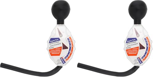 Antifreeze Hydrometer and Coolant Tester Accessory, Automotive Antifreeze Tester for Car Battery Liquid Densitometer 6/12/24V Ethylene Glycol Coolant °C and °F Display, Dial Type (Pack of 2) - size: Small (Pack of 2)