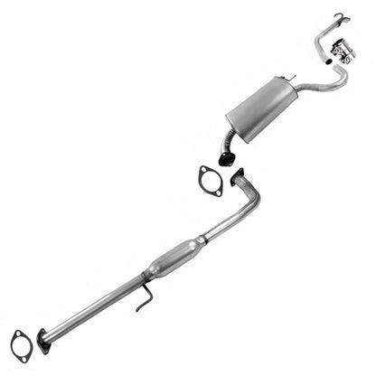 Northeastern Exhaust | Direct-Fit Resonator Pipe Muffler Exhaust System Kit Compatible for Hyundai Elantra 2007-2012 2.0L | Free Gaskets and Sleeve Included | Automotive Replacement Part