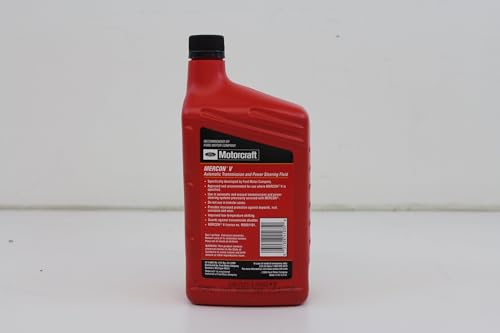 Ford Genuine Ford XT-5-QMC MERCON-V Automatic Transmission and Power Steering Fluid - 16 oz. (Pack of 3) - size: 16 Fl Oz (Pack of 3)