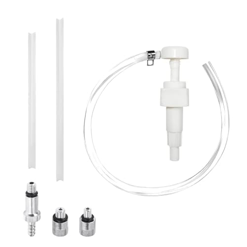 KVAEY 4 CC Fluid Pump for Quart Bottles, Automotive Quart Bottle Hand Pump with Flexible Tube, Fluid Pump Transfer Gear Oil Transmission and Differential Fluid, Car Accessories (4 CC, with Pump) - color: 4 CC, with Pump
