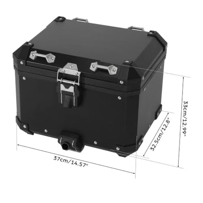 TCT-MOTORPARTS 38L Aluminum Trunk Tail Box Luggage Top Case Storage Fits for BMW R1300GS 23-2025 - color: Black Tail Luggage Box (38L)