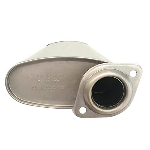 Northeastern Exhaust | Stainless Steel Muffler and Tail Pipe Exhaust System Kit Compatible for Jeep Commander 2006-2010 Jeep Grand Cherokee 2005-2010 3.7L 4.7L | Free Clamps Included