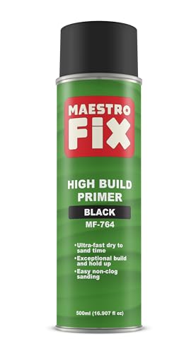 Maestro Fix High Build Aerosol Primer (Black) - color: Black