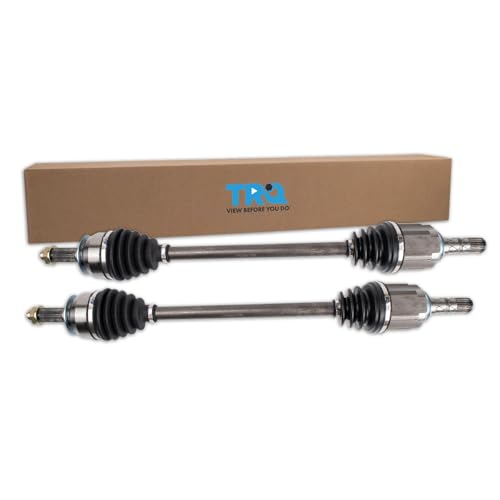TRQ Front 2 Piece CV Axle Shaft Assembly Set - style: CSA34743
