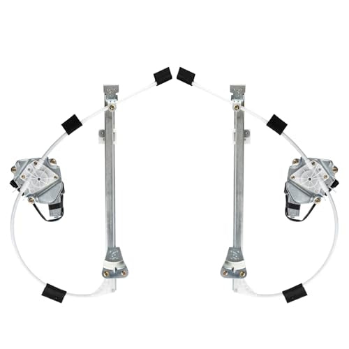 Rear Set Power Window Regulator with Motor Assembly Compatible For Jeep Liberty KJ 2002-2006 Left Right Replace 748-569 748-568 68059647AA 68059646AA ( Driver and Passenger)Ball Stud Style Only - size: Rear Left&Right