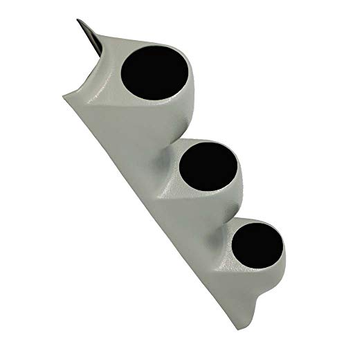 GlowShift Universal Gray Triple Pillar Gauge Pod Holder