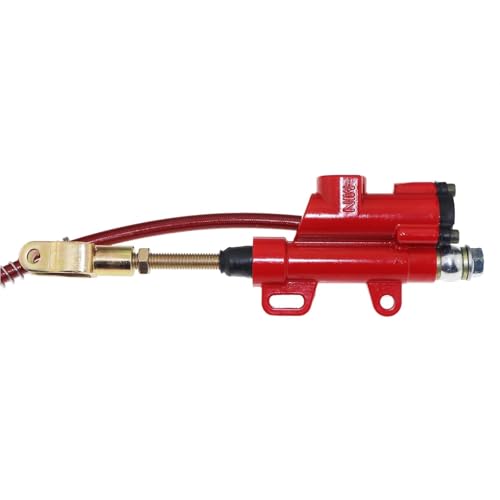PRO BAT Rear Disc Brake Master Cylinder Caliper Assembly - color: Red