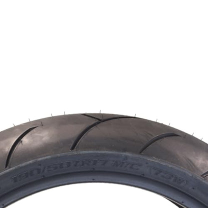 FULL BORE M1 Front Rear Motorcycle Tire Set 120/60ZR17 190/50ZR17 2 Pack - size: 120/60ZR17/;190/50ZR17