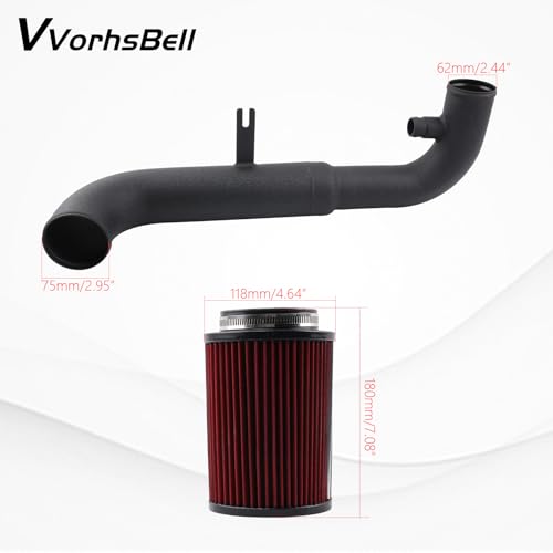 Cold Air Intake for 10-14 VW Golf/GTI MK6/MK3/MK2 2.0T VW-MK666 - size: 10-14 MK6/MK2/MK3 2.0T(VW-MK666)