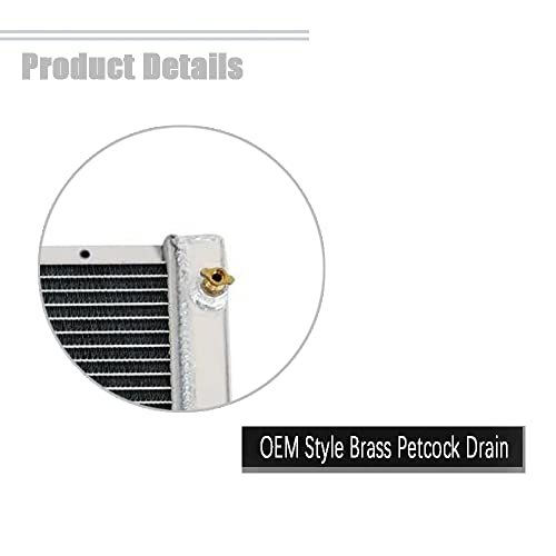 ECMRAD 3 Row Core Radiator Shroud Fans Relay Combo for Chevy Pontiac GTO Chevelle El Camino 1968 69 70 1971 1972 All Aluminum