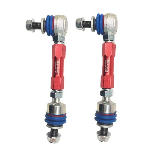 AD-R-RED Rear Adjustable Sway Bar End Links Kit Fit for Toyota FJ CRUISER 2006-2018 | LAND CRUISER PRADO 120 Series 2002-2010 | LAND CRUISER PRADO 150 Series 2010-2023 | Lexus GX470 2003-09 - size: Rear Sway Bar Links(RED)