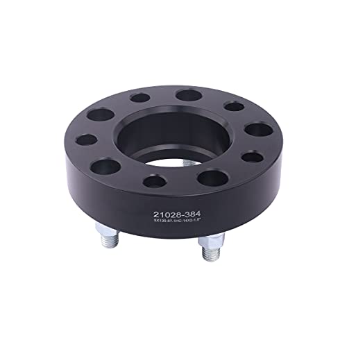 Black Forged 5x4.5 Hubcentric Wheel Spacers 1.5 Inch with 14x1.5 Studs 70.5mm Hub Bore, 5 Lug Wheel Spacer 5x114.3 Compatible with Mustang 2015-2024 | Explorer 2020-2024 - Pack of 2 - size: 1.5 Inch-Pack of 2