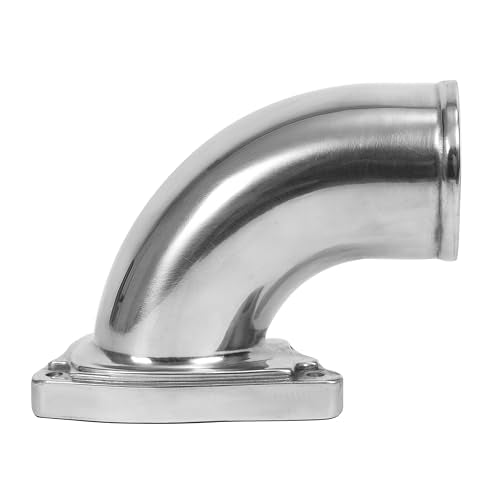 Turbo Air Intake Elbow Pipe Compatible with 03-07 F-250 F-350 F-450 - color: Silvery