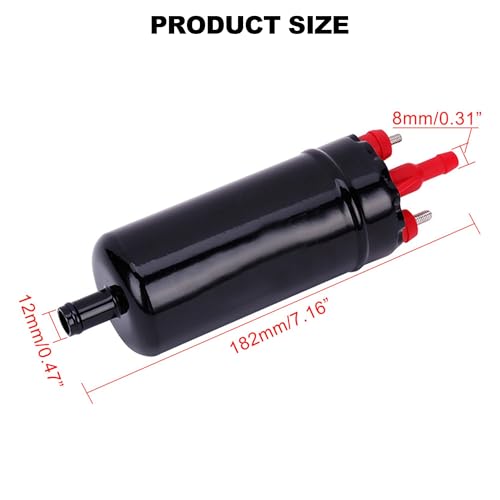 External In Line Fuel Pump 12V Gasoline Fuel Injection Pump