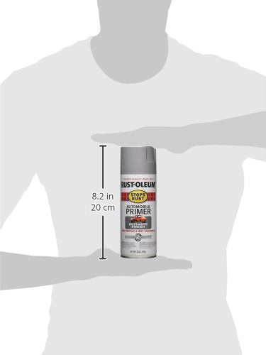 Rust-Oleum Stops Rust Automotive Primer Spray, Flat Light Gray - color: Flat Light Gray, size: 12 Ounce (Pack of 1)