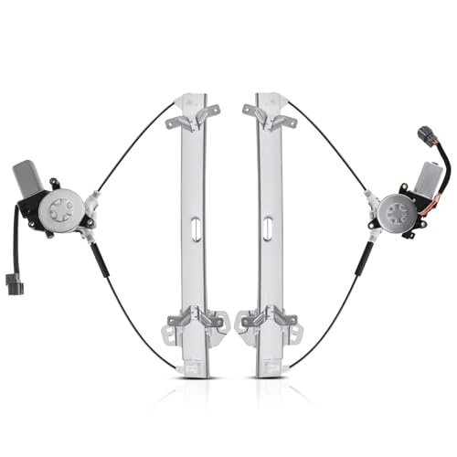 A-Premium Front Driver and Passenger Side Power Window Regulator with Motor - style: Front Driver and Passenger