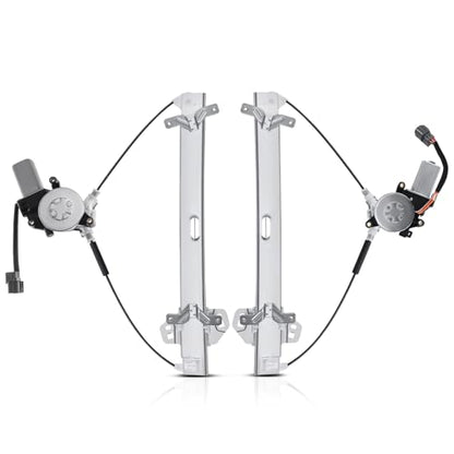 A-Premium Front Driver and Passenger Side Power Window Regulator with Motor - style: Front Driver and Passenger