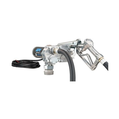 GPI - M-150 Series Fuel Transfer Pump, Manual Shut-Off Unleaded Nozzle, 15 GPM, 12 Volt (110000-99) - style: Manual Nozzle, Spin Collar